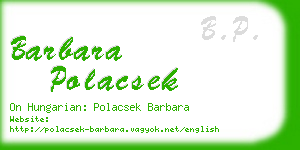 barbara polacsek business card